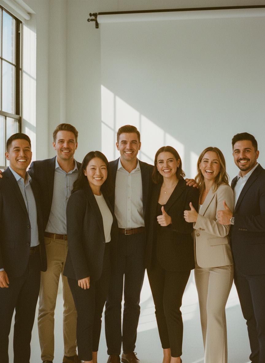 Equipo CREATEAM reunido en la oficina de Lima