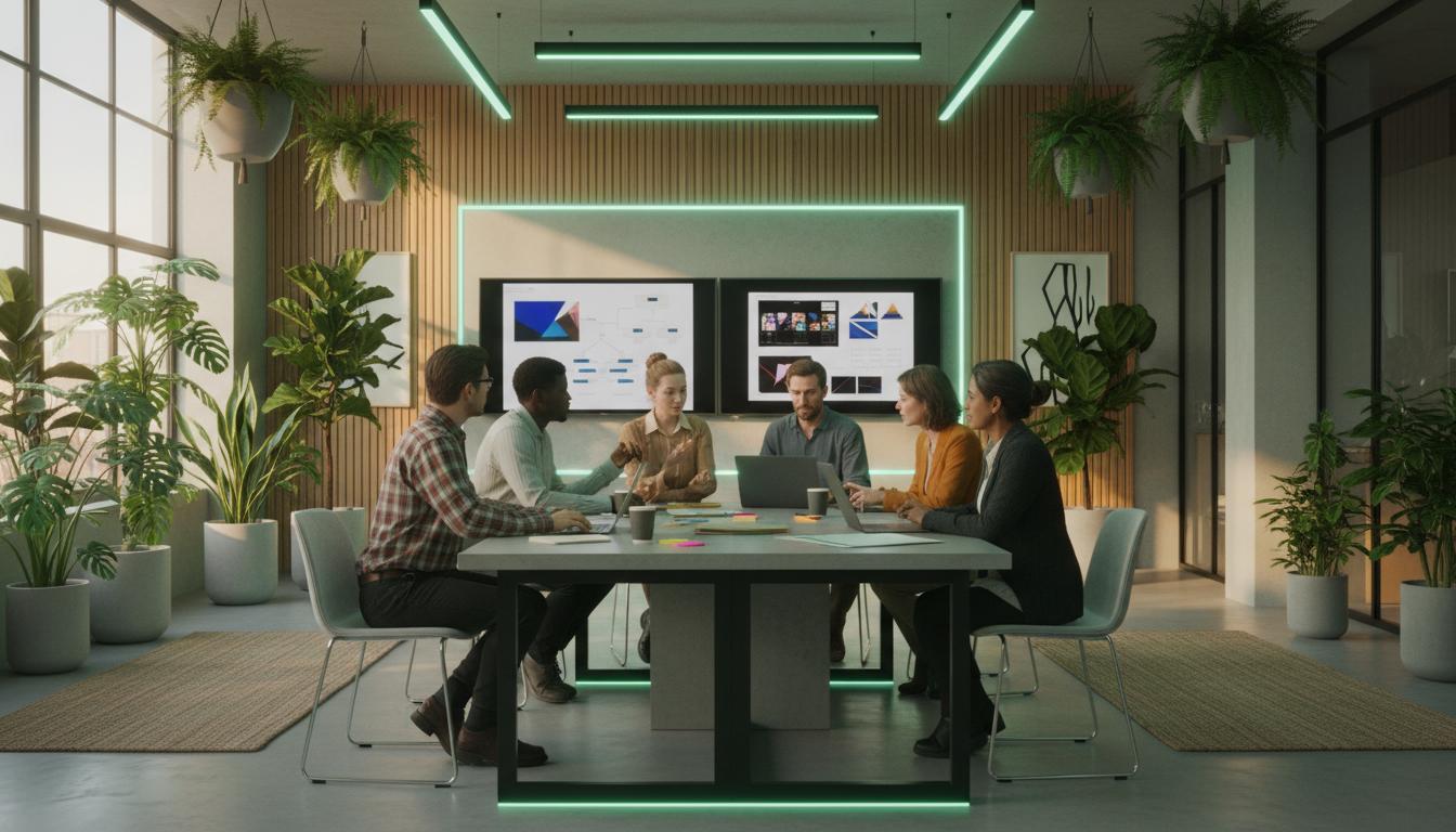 Equipo de desarrollo coordinando despliegues y automatización